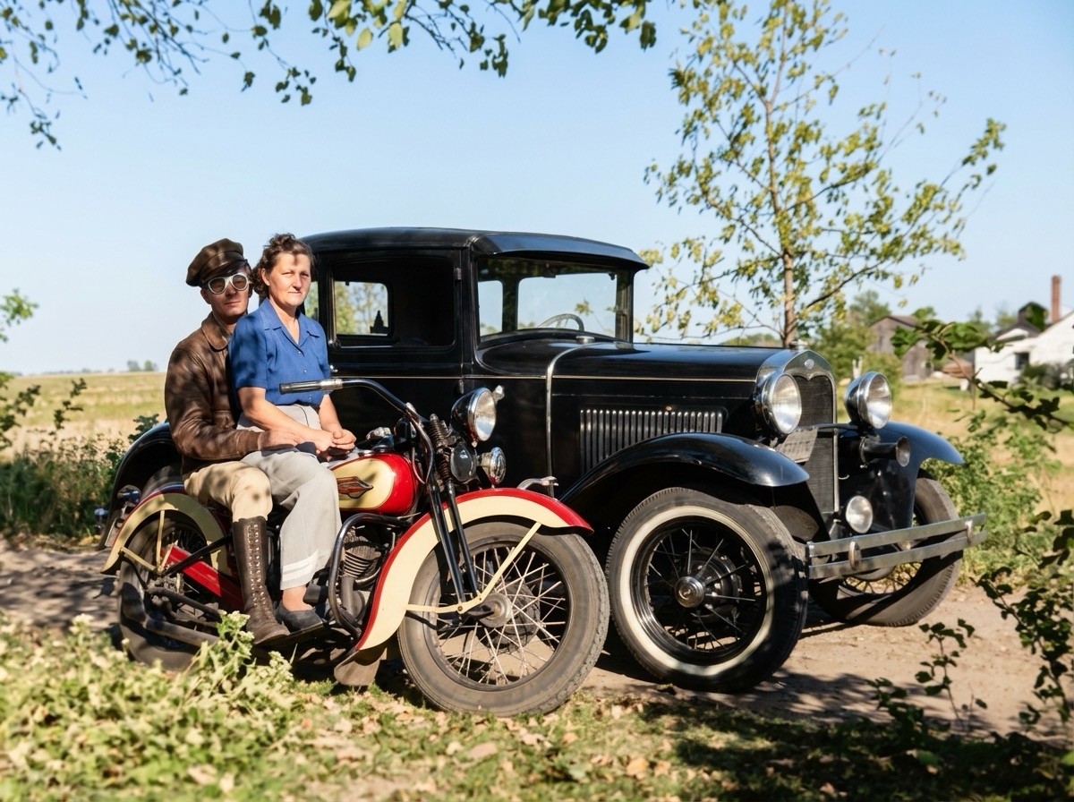 Vintage motorcycle and car restoration - After